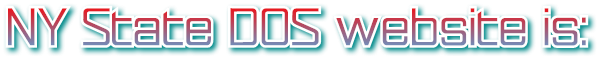 NY State DOS website is: NY State DOS website is: